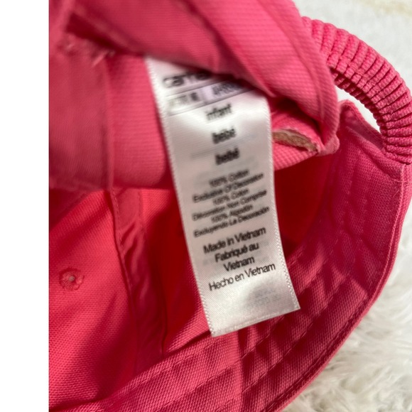 Carhartt Infant‎ Hat Barbie Pink Elastic Baseball Cap Adjustable Baby Toddler - Picture 5 of 5